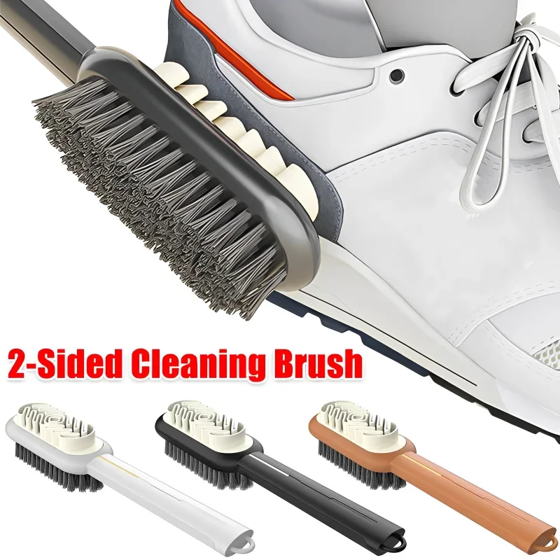 Brosse à Chaussures Double Face en Plastique Durable, Accessoire de Lavage pour Livres en Daim, Outils Ménagers