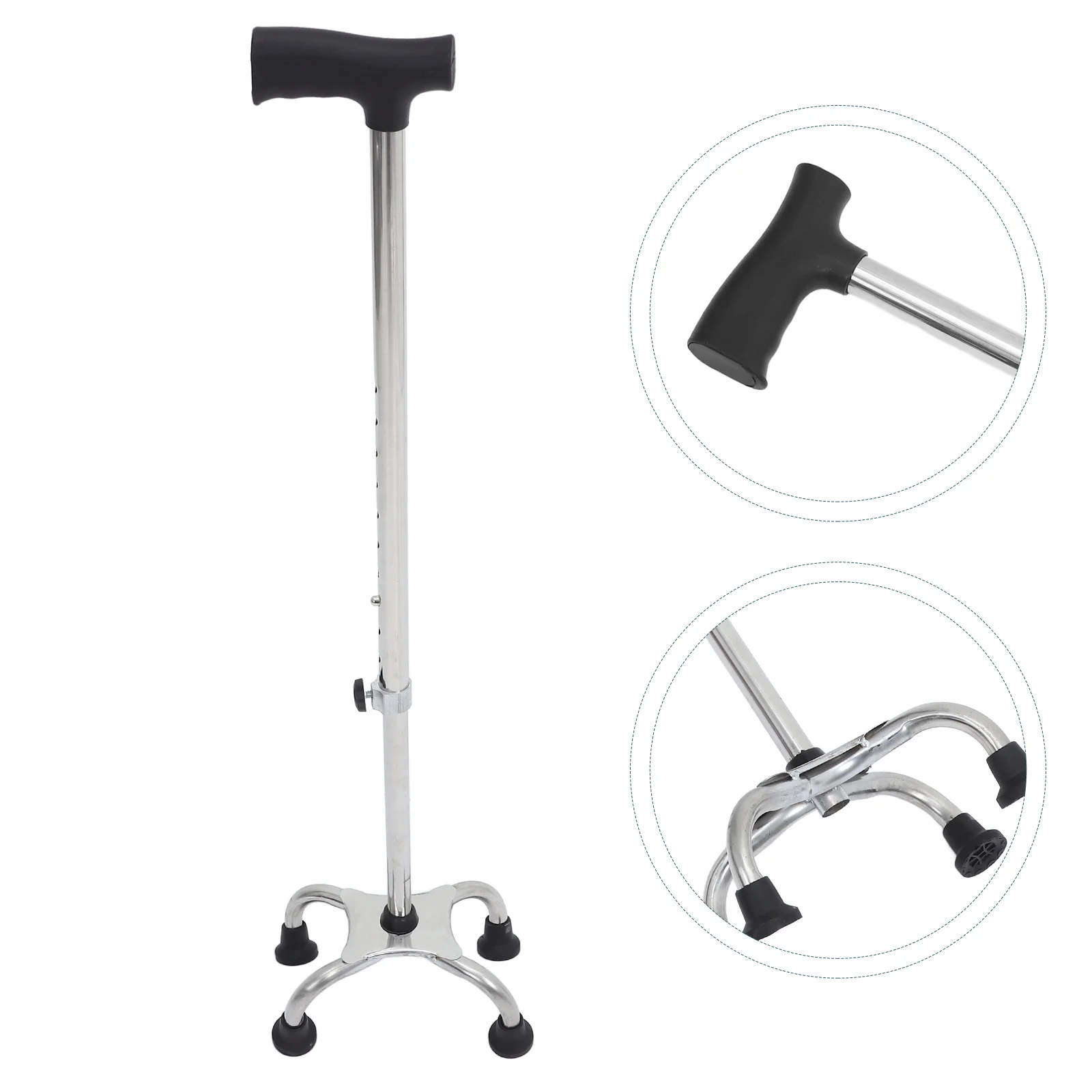 Patient Assist Crutches Canes for Women Stability Stainless Steel Walking Stick