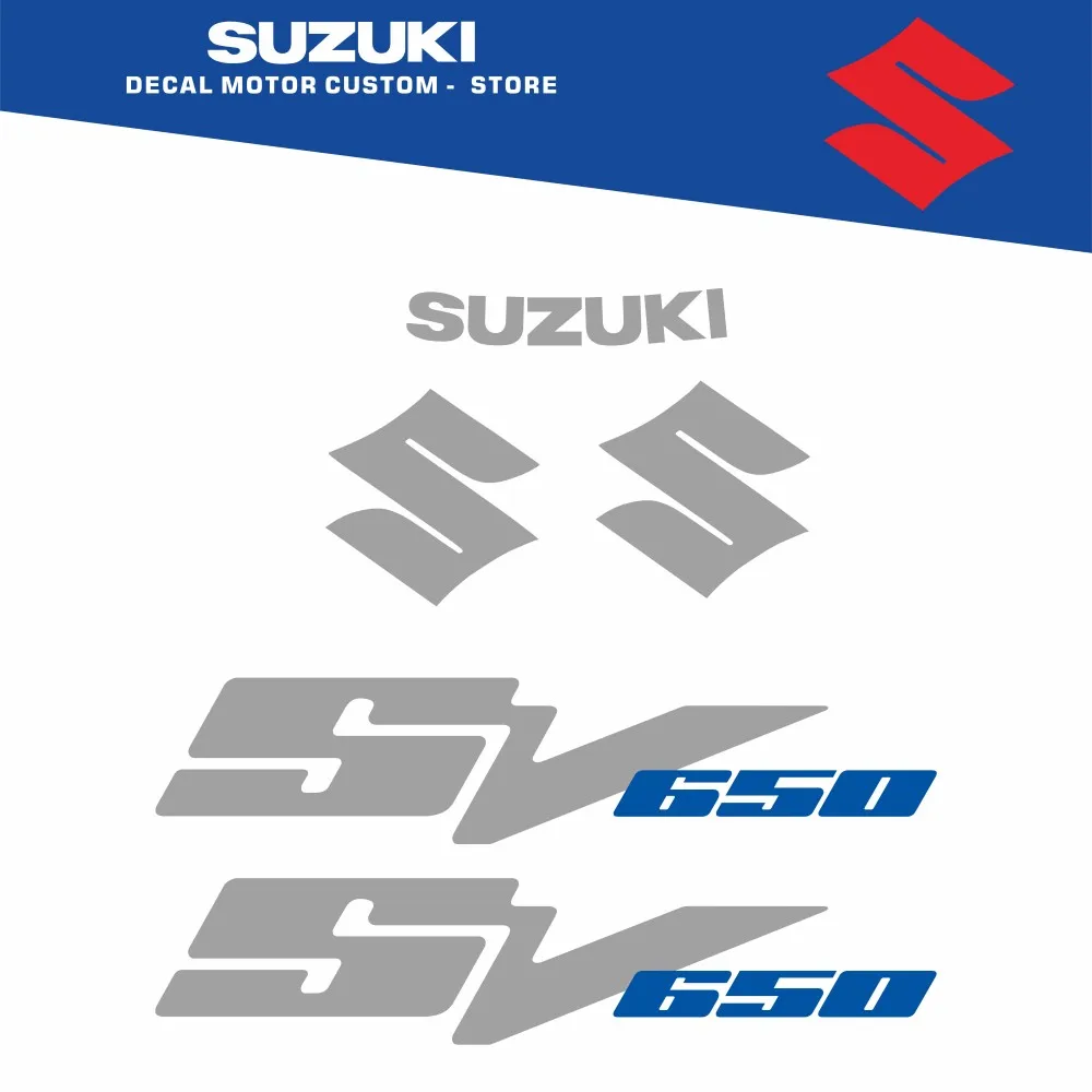 

Body decoration protection sticker motorcycle decal for SUZUKI SV 650 2009 - SILVER VERSION STICKER SET