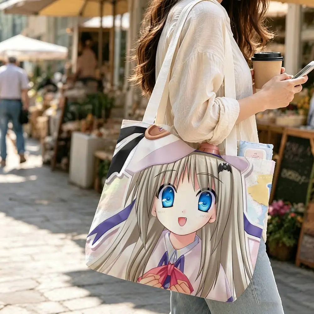 

Game K-Kud Wafter Large Capacity Cotton Polyester Shoulder Tote Bag, Cute Zipper Handbag for Shopping Travel Daily Use