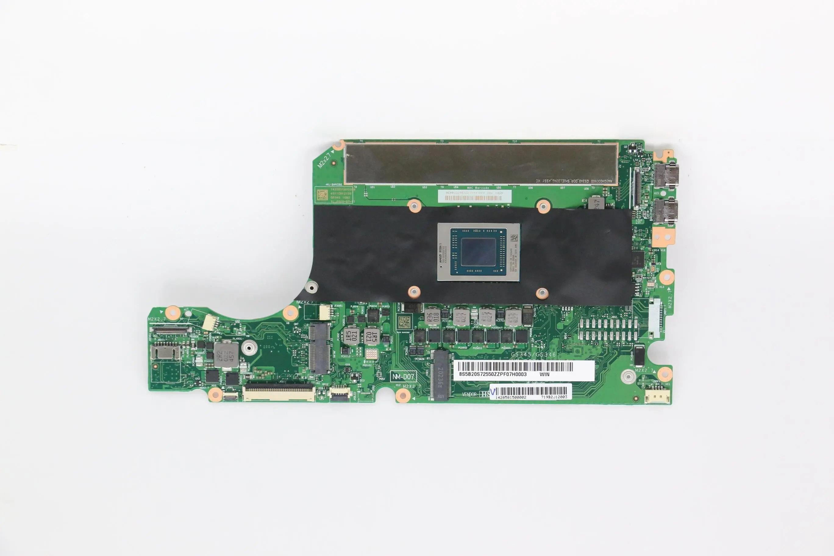 Imagem -02 - Ideapad-placa-mãe Portátil Compatível para Substituição sn Nm-d071 Fru pn 5b20s72550 Cpu R54600u R74800u Uma Dram 16g S54013are