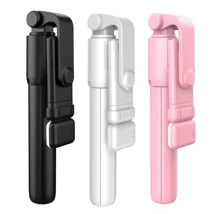 Hot Selfie Stick Wireless BT Foldable Mini Tripod with Fill Light Shutter with Remote Control R1S Selfie Stick Tripod