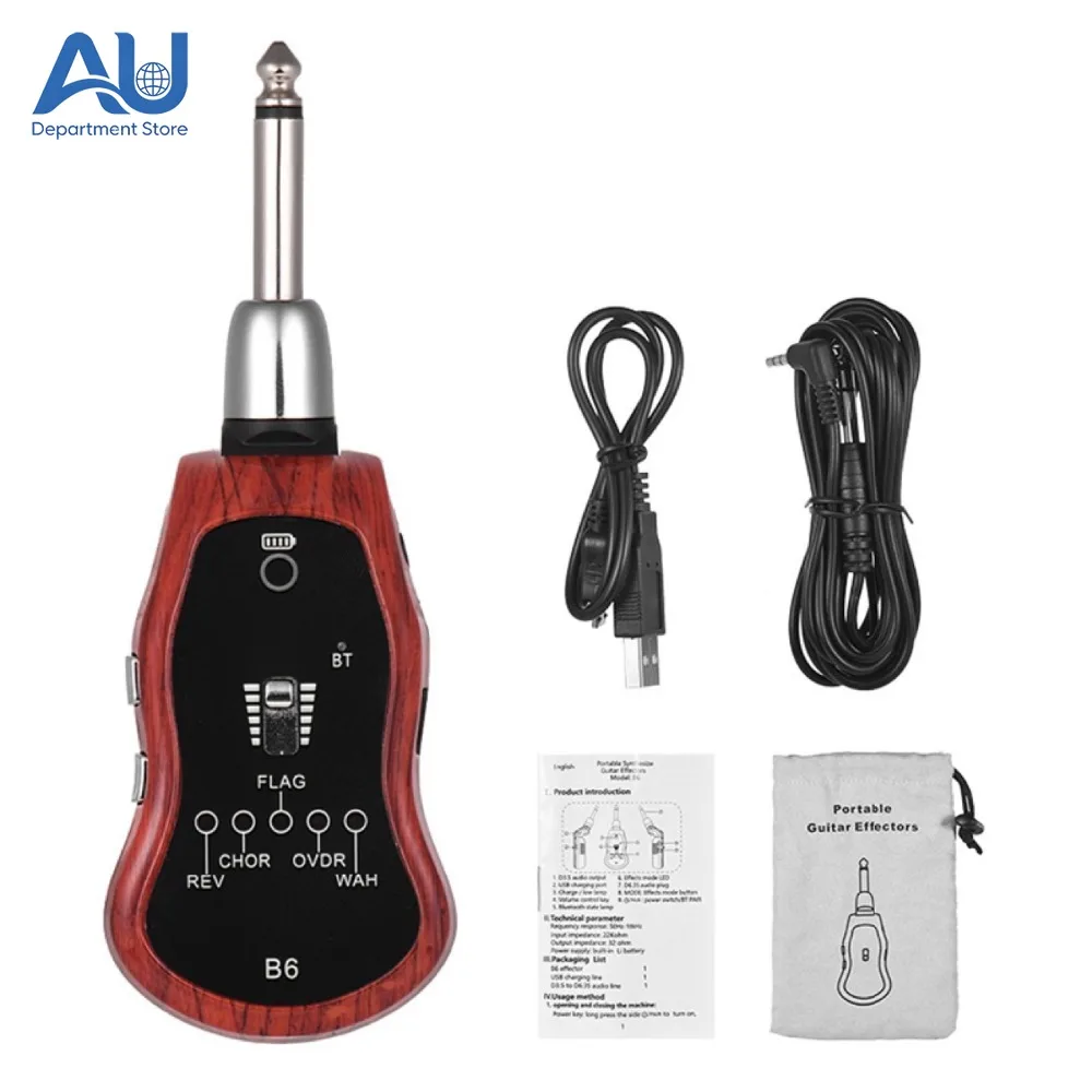 Portable 5-in-1 Guitar Effects Pedal Electric String Instrument Loop Switcher