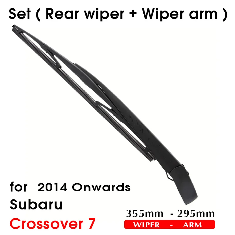 Car Wiper Blade For Subaru Crossover 7 2014 Onwards Rear Back Windshield Windscreen Rear Wiper 355mm+Arm 295mm Car Accessories