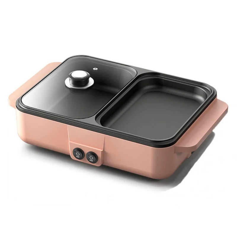 

Indoor Electric Grill Fast Heat Up Easy To Clean Mini Electric Skillet For Home Dormitory