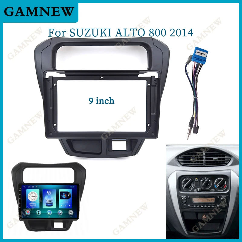 9 Inch Car Frame Fascia Adapter For Suzuki Alto 800 2014 Android Radio Dash Fitting Panel Kit