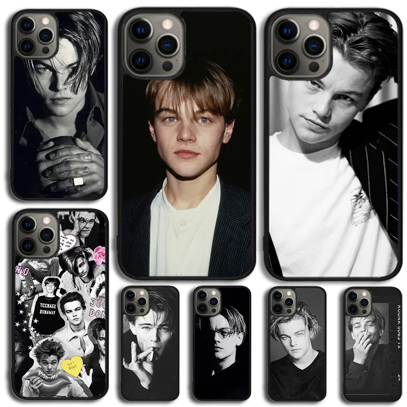 Leonardo DiCaprio young Super Star Phone Case Cover For iPhone 15 16 14 XR XS 11 12 13 Mini Pro MAX Plus