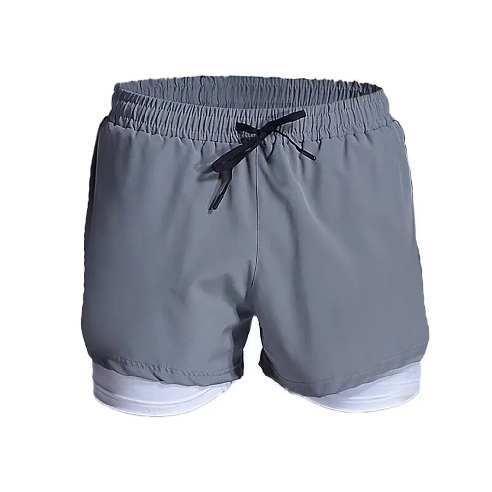 

For Beach Activities Muscle Fitness Wear Men Athletic Pants Athletic Performance Black Comfortable Fabric Drawstring Waistband
