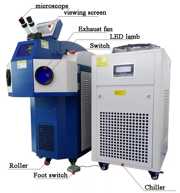 Prix de la machine de soudage laser pour bijoux 200w 300w