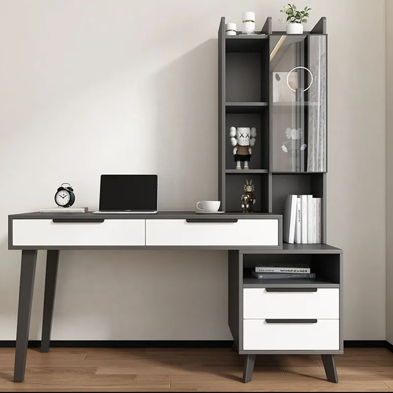 

Modern Adjustable Office Desk Luxury Bedroom Decoration Storage Cheap Office Desk Space Saving Room Decor Biurko Home Furniture