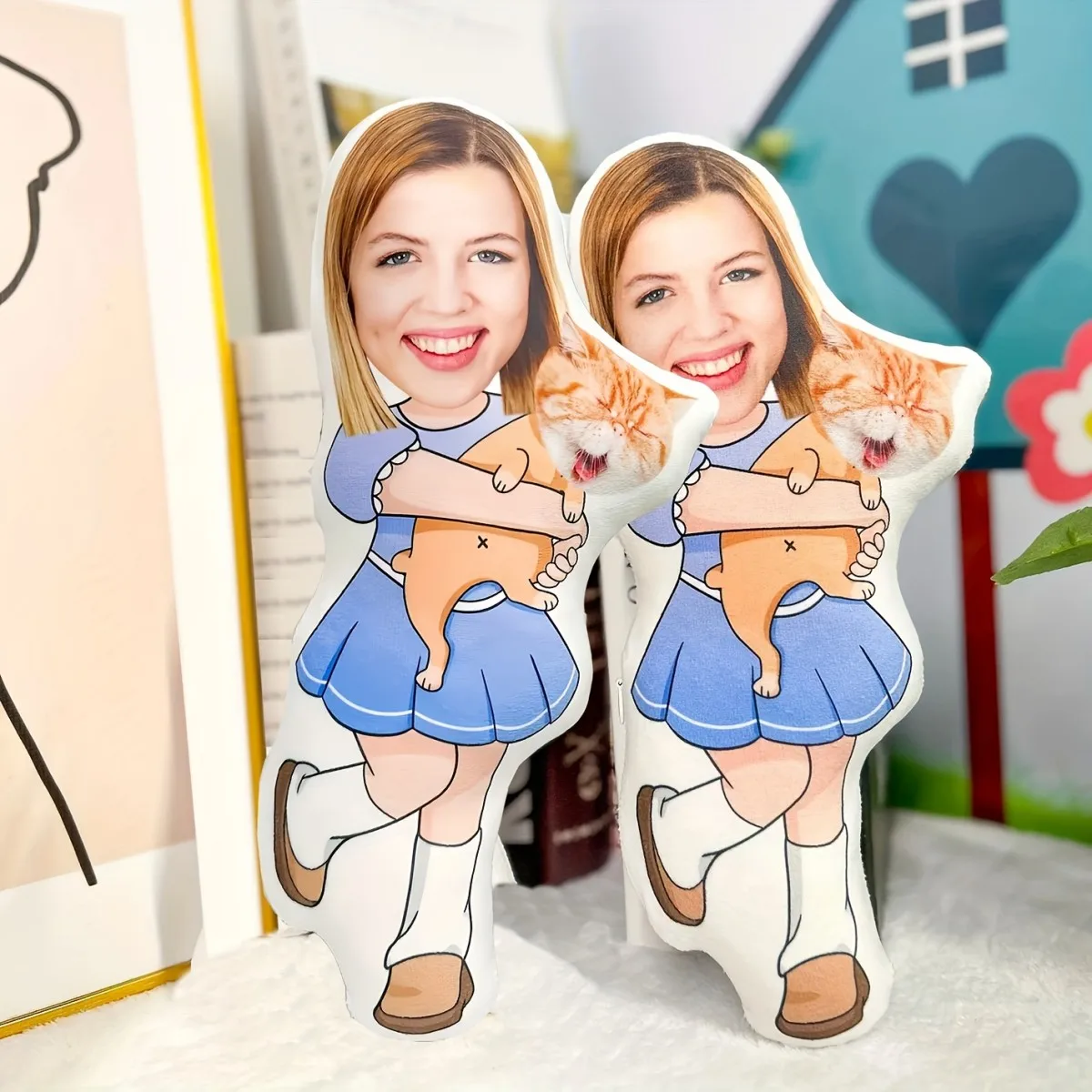 Personalized Photo Plush Pillow - Customize Fun Gifts with Photos of Your Pet, a Must-Have for Being Funny