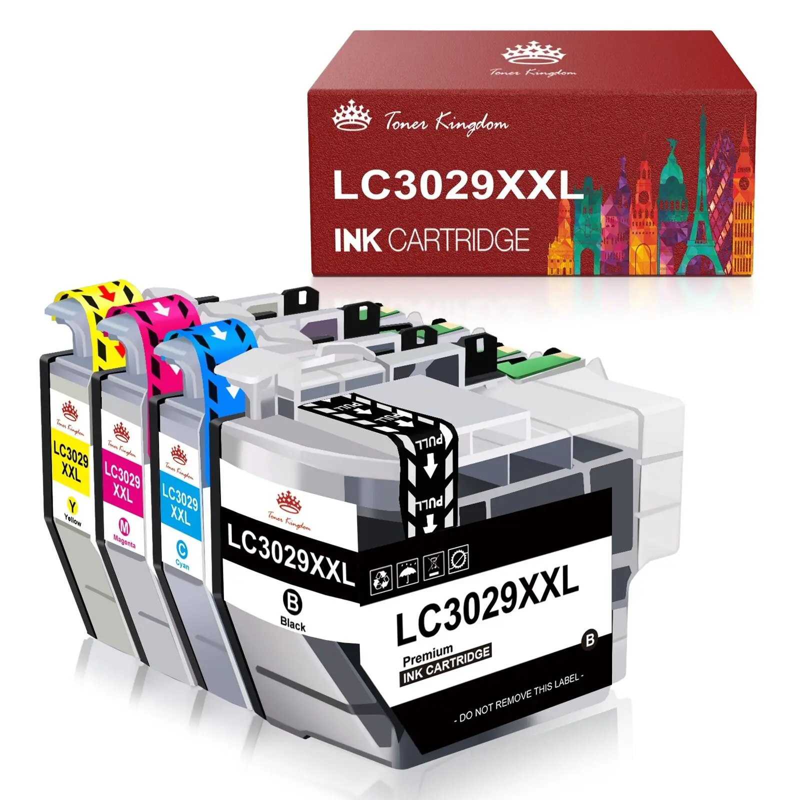 

4PK LC3029 XXL Ink Cartridges For Brother MFC-J5830DW MFC-J6535DW MFC-J5930DW