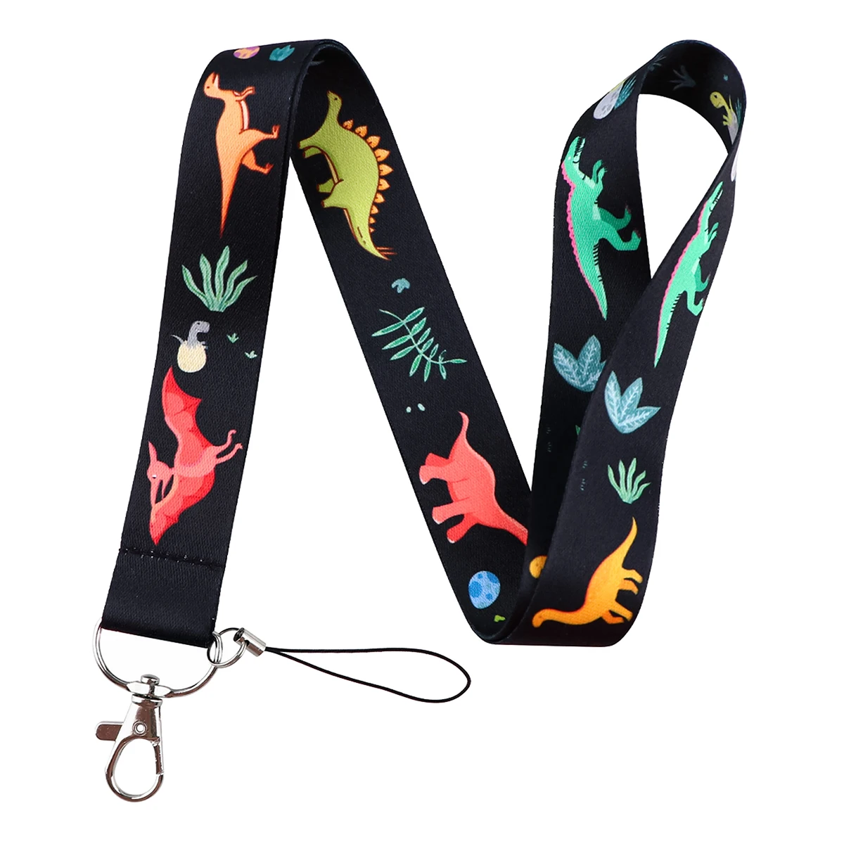 Cute Dinosaur Phone Lanyard Neck Strap for Key ID Card Phone Straps Badge Holder DIY Hanging Rope Neckband Accessories