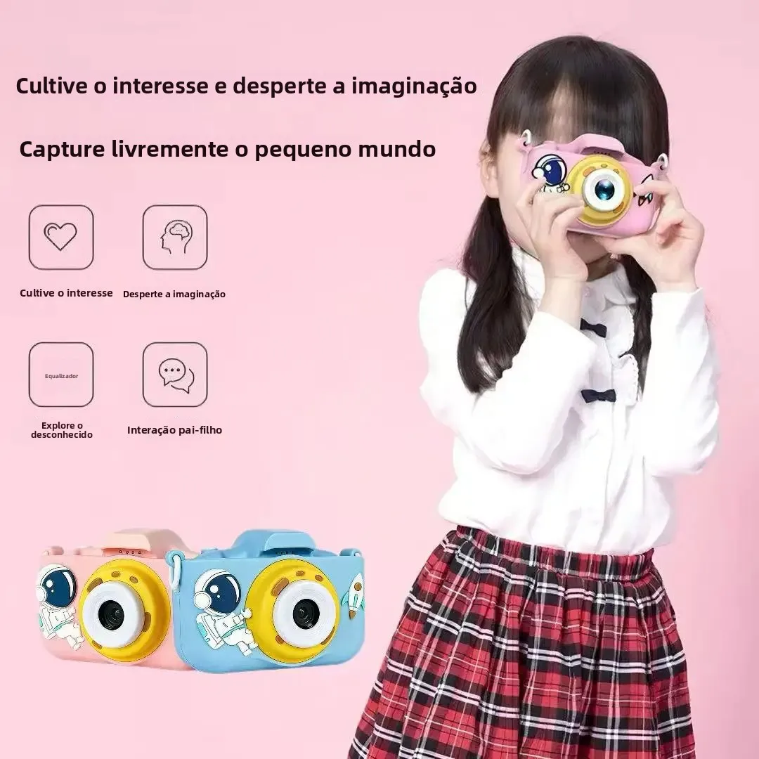 子供用ポータブル高解像度デジタルカメラおもちゃ、デュアルカメラ写真・ビデオ録画と印刷機能付き、男の子と女の子向け