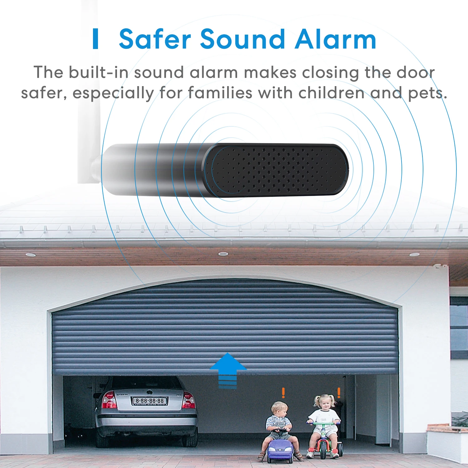 Meross Smart Garage Door Opener with External Antenna WiFi Garage Door Controller Work with HomeKit,Siri,Alexa,Google Assistant