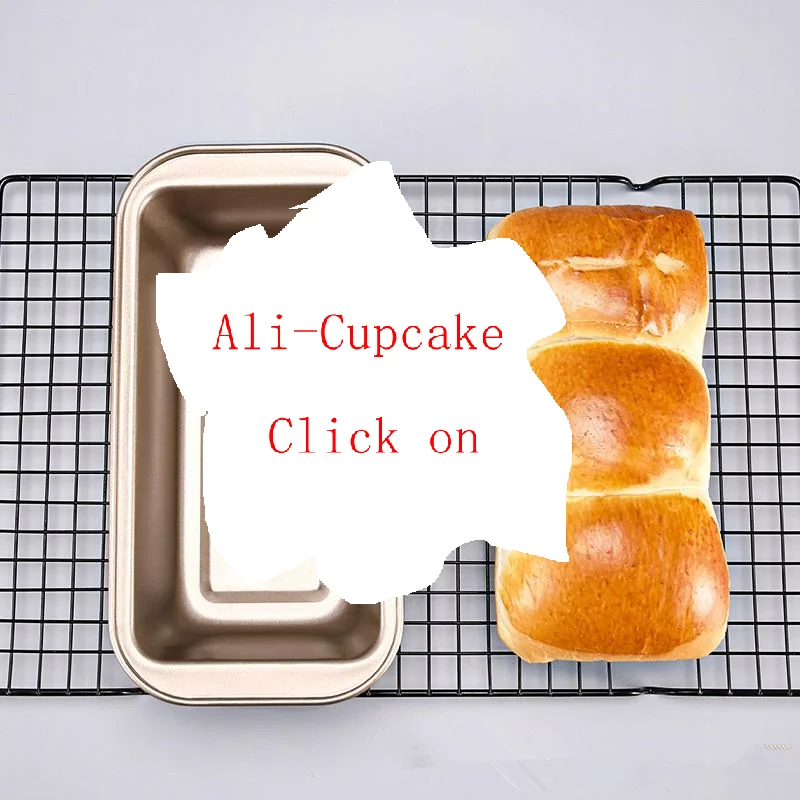 

1 Pcs Rectangular Baking Bread Loaf Pan Black Golden Carbon Steel Nonstick Loaf Pan For Baking Homemade Bread Toast Brownies