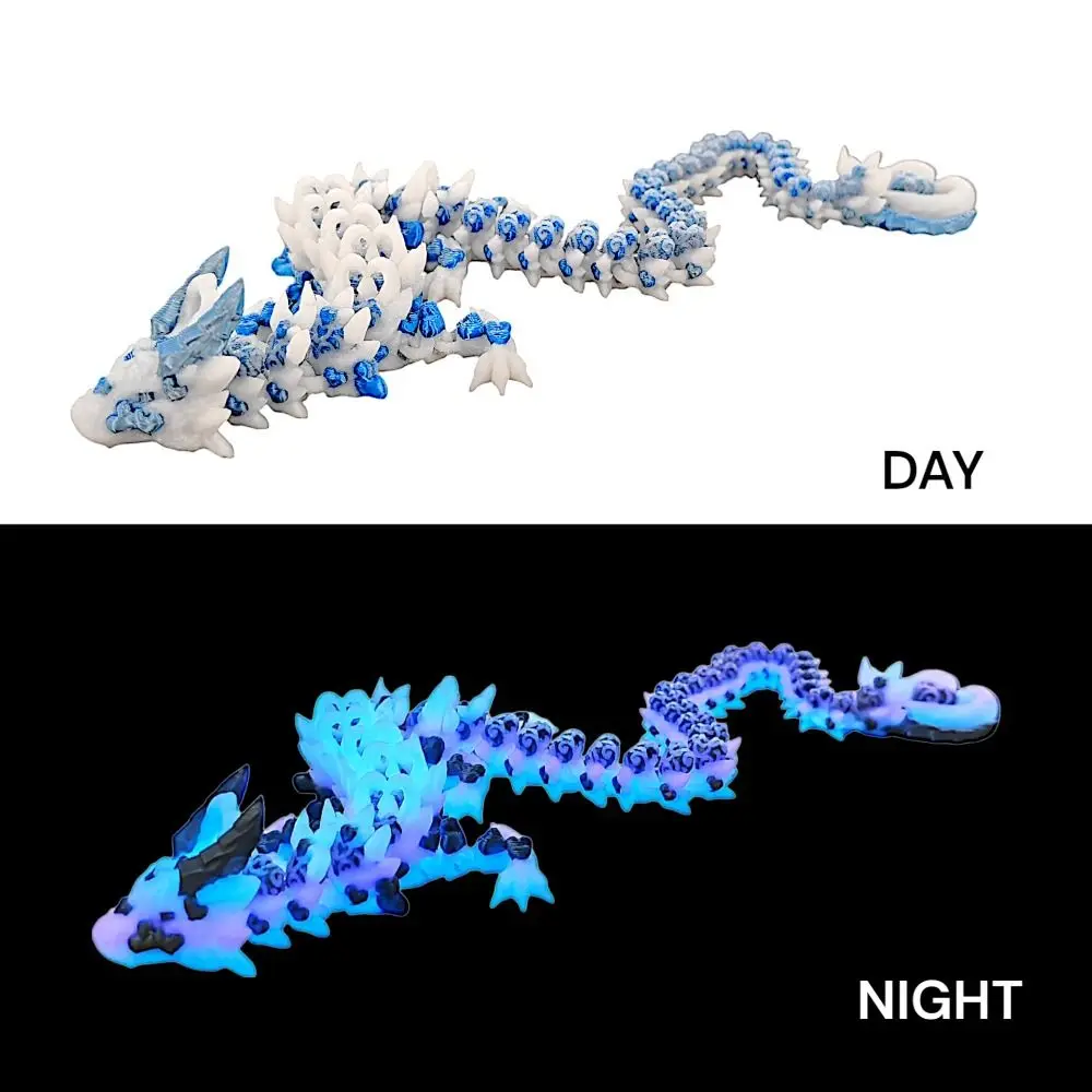 Olho simulado 3d impresso dragão chinês tudo-em-um moldagem 3d impresso diceratops dragão laser articulos poseíveis