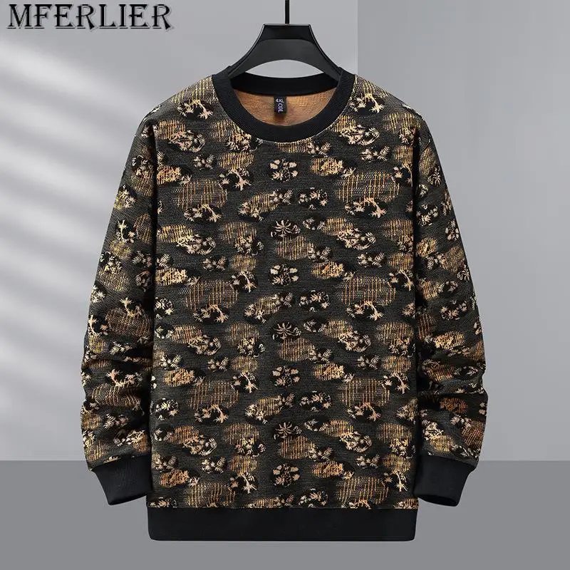 

Men Sweatshirts Spring Autumn Seasons Fashion Man Loose Print Round Neck Casual Long Sleeve Plus Size 170kg 11xl men clothing