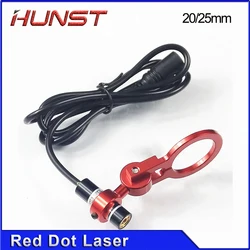 HUNST Dia: 20/25mm Red Dot Holder Set DC 5V Diode Module Device Positioning For DIY Co2 Laser Engraving Cutting Head