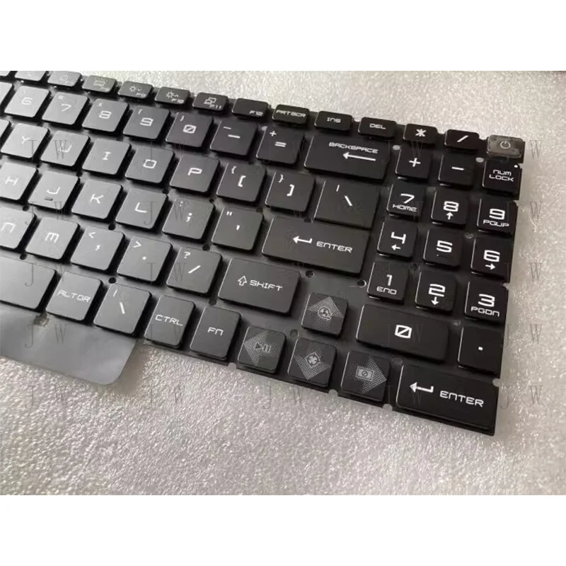 DDJ  New US Intl RGB Backlit Keyboard For MSI Raider GE78 HX 13V MS-17S1 GE68 GP68