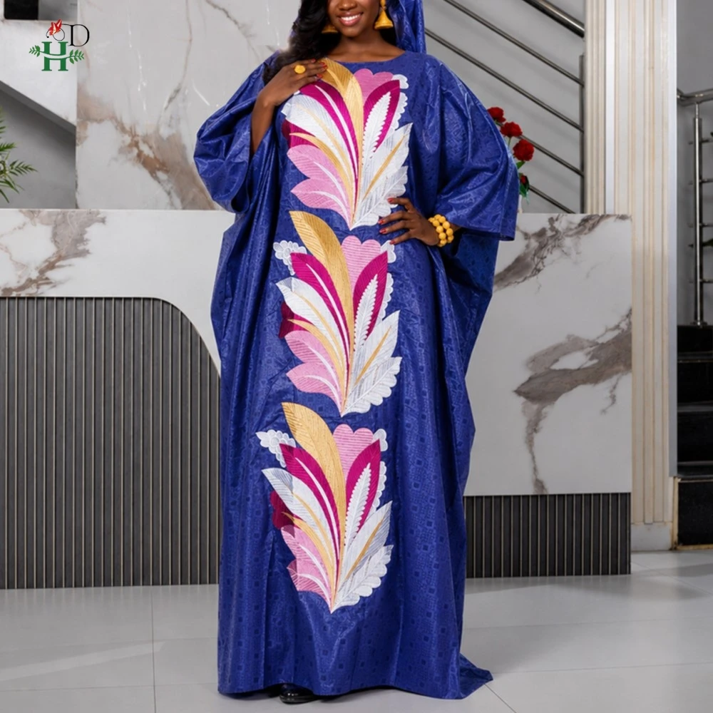 Vestidos H&D en liquidación, vestidos africanos para mujer, Boubou de Nigeria, bordado original, Bazin Riche, vestido turco para boda