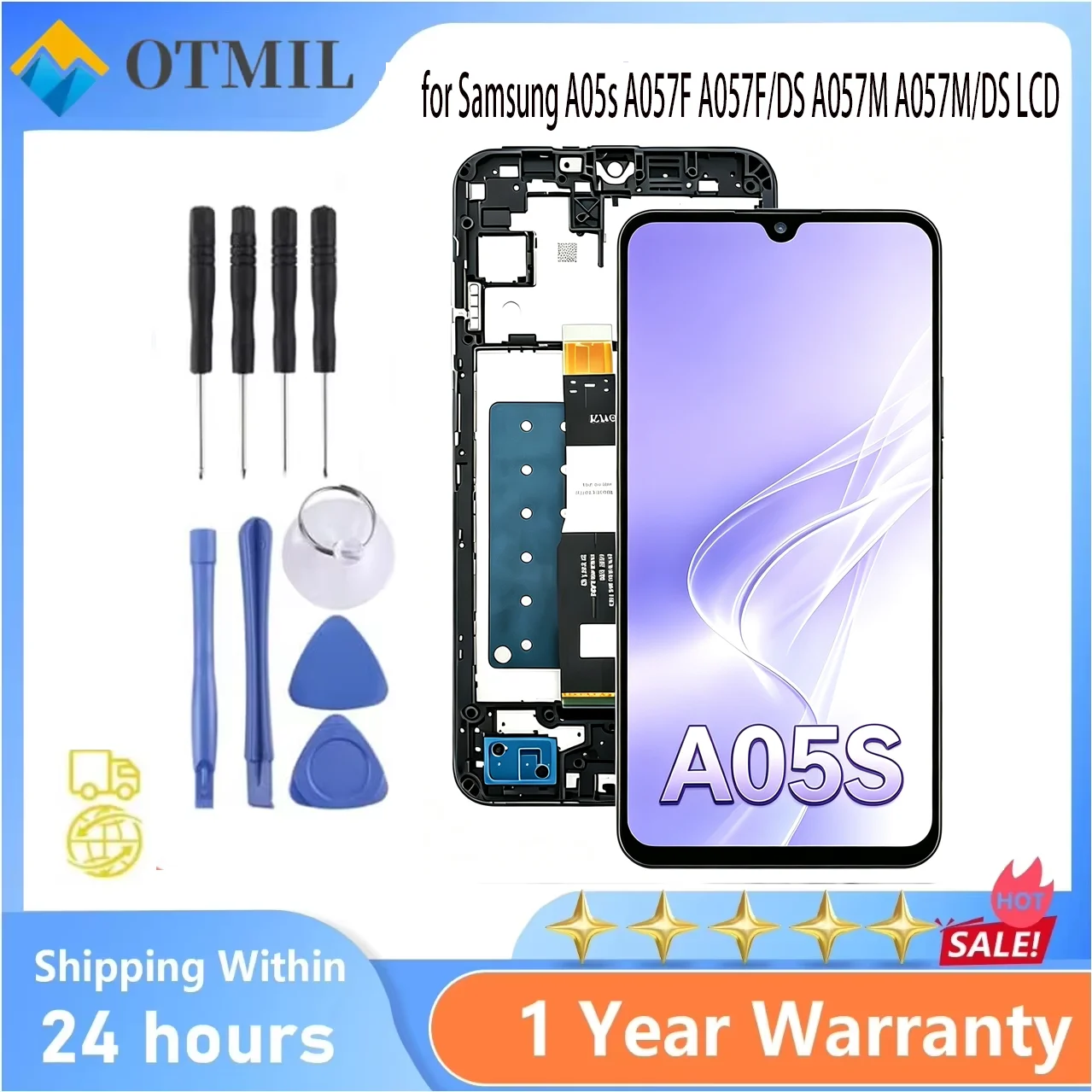 LCD Display Screen for Samsung A05s 4G A057F A057F/DS A057M A057M/DS LCD Display Touch Screen Digitizer Replacement