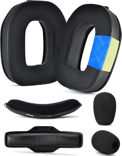 Fundas de repuesto para orejeras, cojines para diadema con hebilla de plástico, adecuadas para auriculares para juegos Logitech Astro A40 TR A40TR