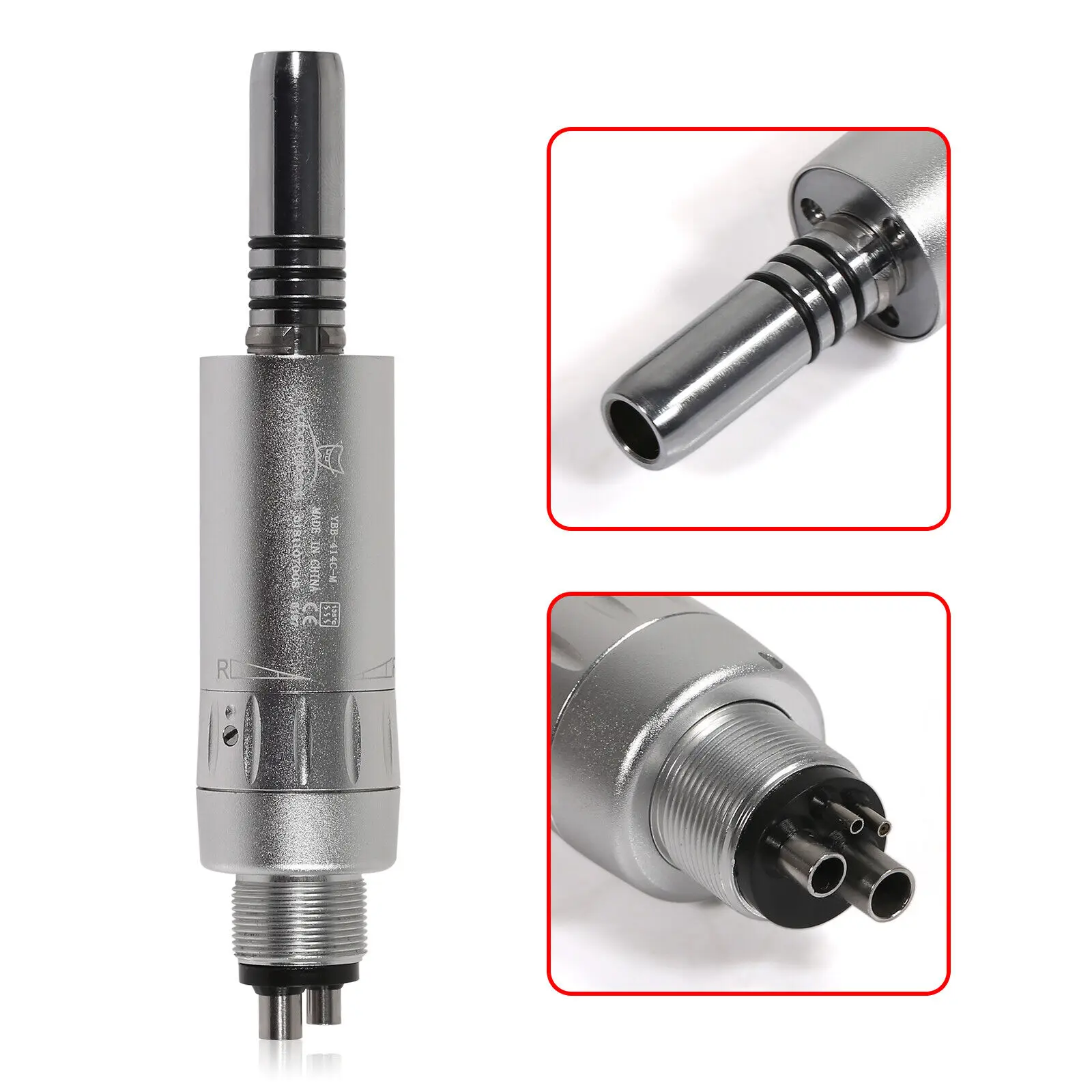 NSK Style Dental Inner Water Slow Speed Handpiece Air Motor 1:1 Micromotor 4 Hole