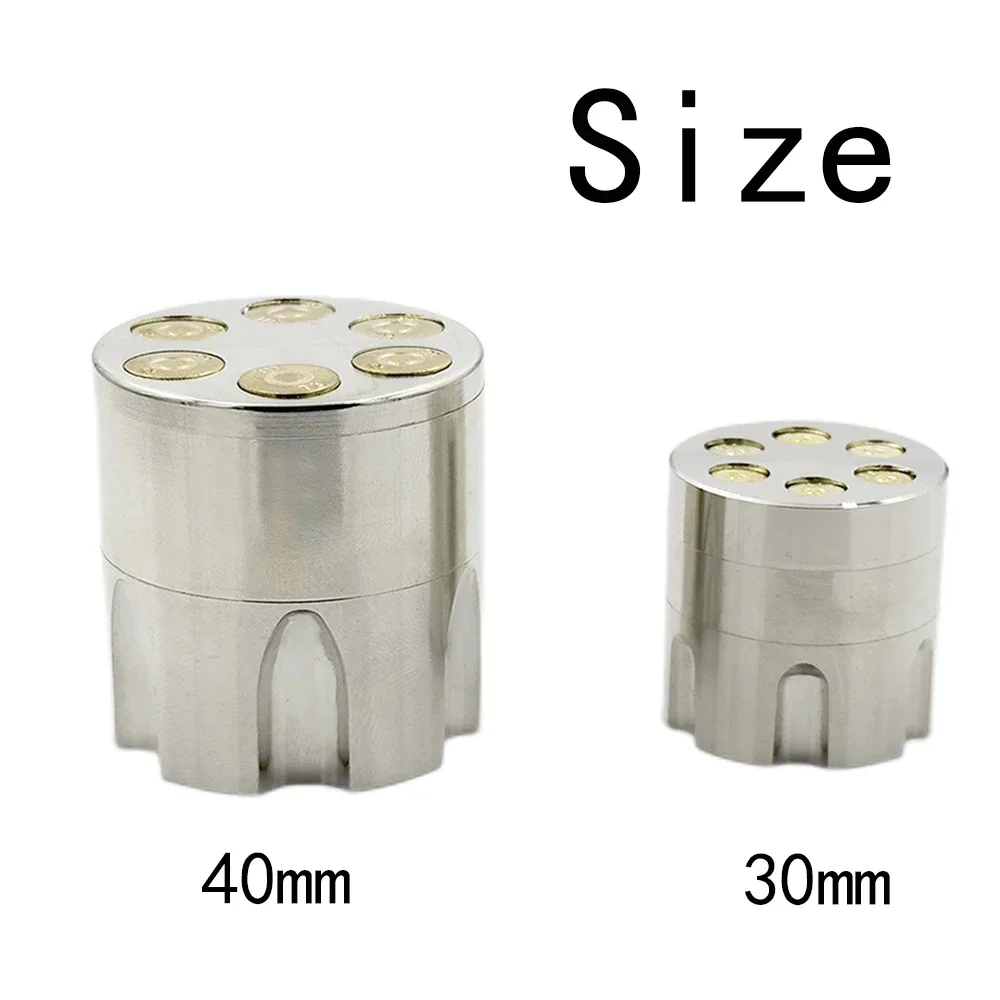 Herb Grinder 3 Layers Herbal 30mm 40mm Zinc Alloy Grinder Smoke Crusher Hand Muller