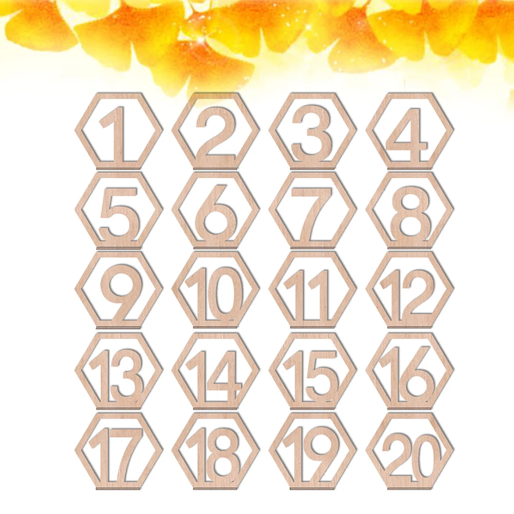 

20 Digital Seat Cards Smooth Edges Precision Cut Birthday Wedding Decorations Table Number 1 20 Event Accessories
