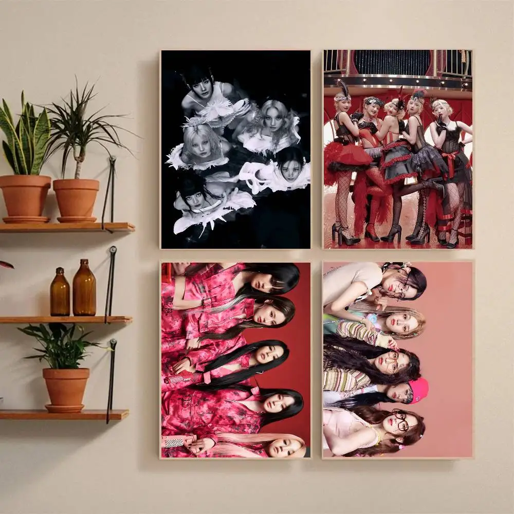 1 قطعة Kpop المغني G-Gidle المشارك ذاتية اللصق الفن ورق مقاوم للماء ملصق مقهى بار غرفة جدار ديكور #2