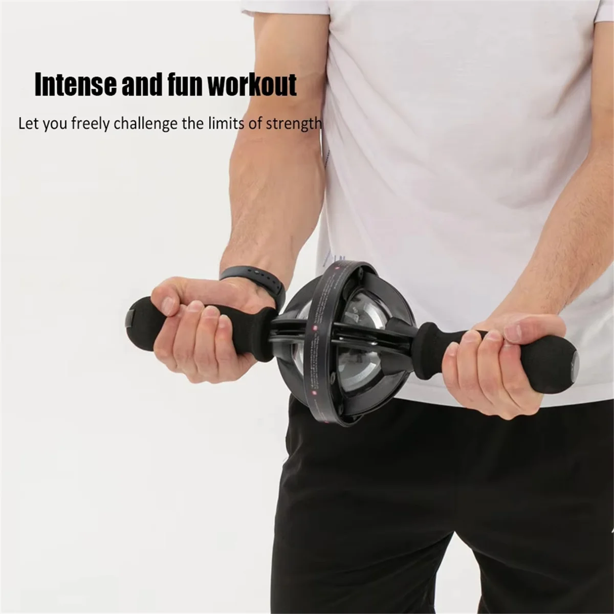 جهاز تمرين المعصم والساعد الجيروسكوب N18R - تدريب القوة وتدريب العضلات الأساسية للياقة البدنية في صالة الألعاب الرياضية المنزلية