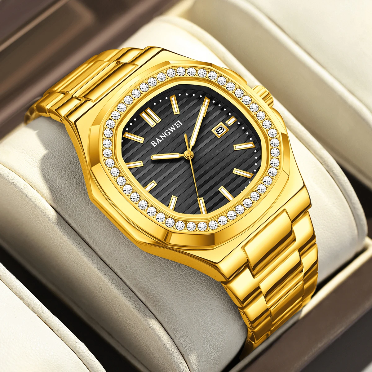 2026 LIGE แบรนด์เดิมนาฬิกาข้อมือผู้ชายส่องสว่างกันน้ำสแตนเลสผู้ชายนาฬิกาวันที่แฟชั่นหรูหราควอตซ์ผู้ชายนาฬิกา