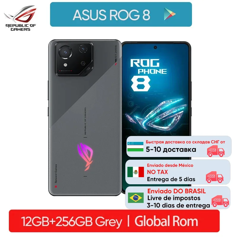 New World Premiere ROG Phone 8 Snapdragon 8 Gen 3 5G Smartphone 6.78 '' 165HZ Schermo E-Sport 65W Ricarica NFC ROG 8 Pro
