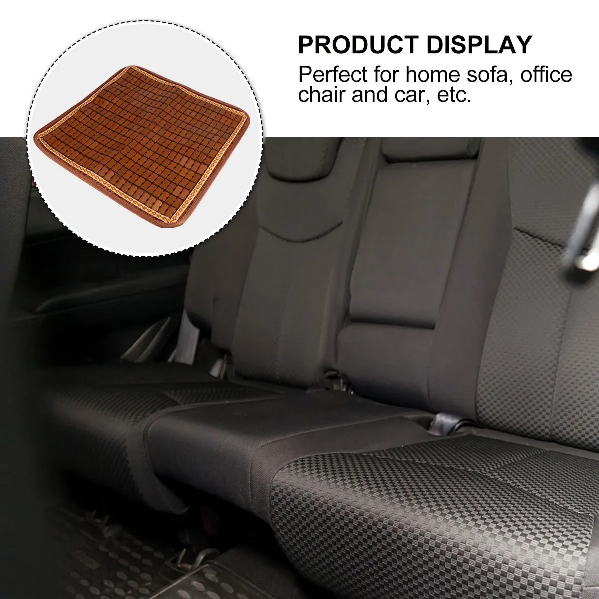 

1Pcs Bamboo Cooling Seat Cushion Breathable Non-Slip Mat for Home Office Car Sofa Summer Cooling Seat Mat Bamboo Made Cushion