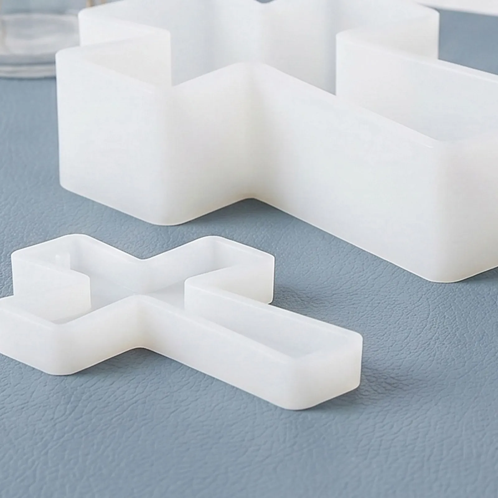 2 Stück Kreuz-Harzformen, hochelastische Silikonform für Epoxidharz-Gießformen, DIY-Glaubensharz-Handwerk, Wanddekoration