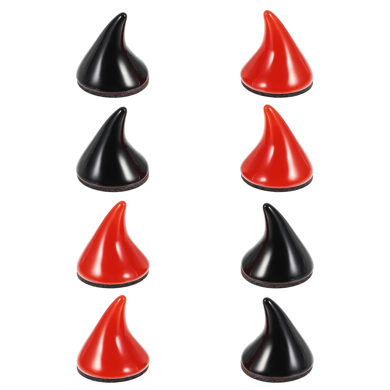 

8pcs Horns Accessories Durable Lightweight Car Motorcycle Decor Easy to Use Remove No Residue Creative Safe
