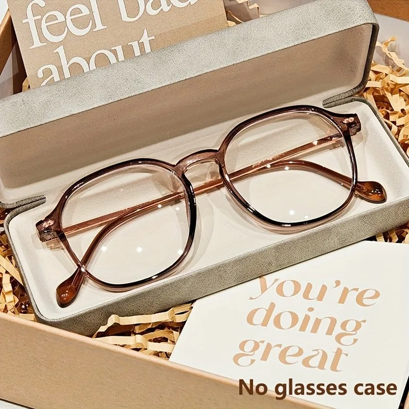 【+100~+400】Neue modische Damenbrille mit rundem Rahmen, Multifokus-Brille für den Außenbereich, neutrale HD-Brille für kleine Gesichter, Anti-Blaulicht-Brille