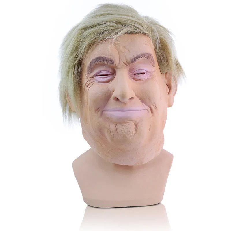 Halloween President trump mask Trump latex headgear party spoof cosplay props party mask