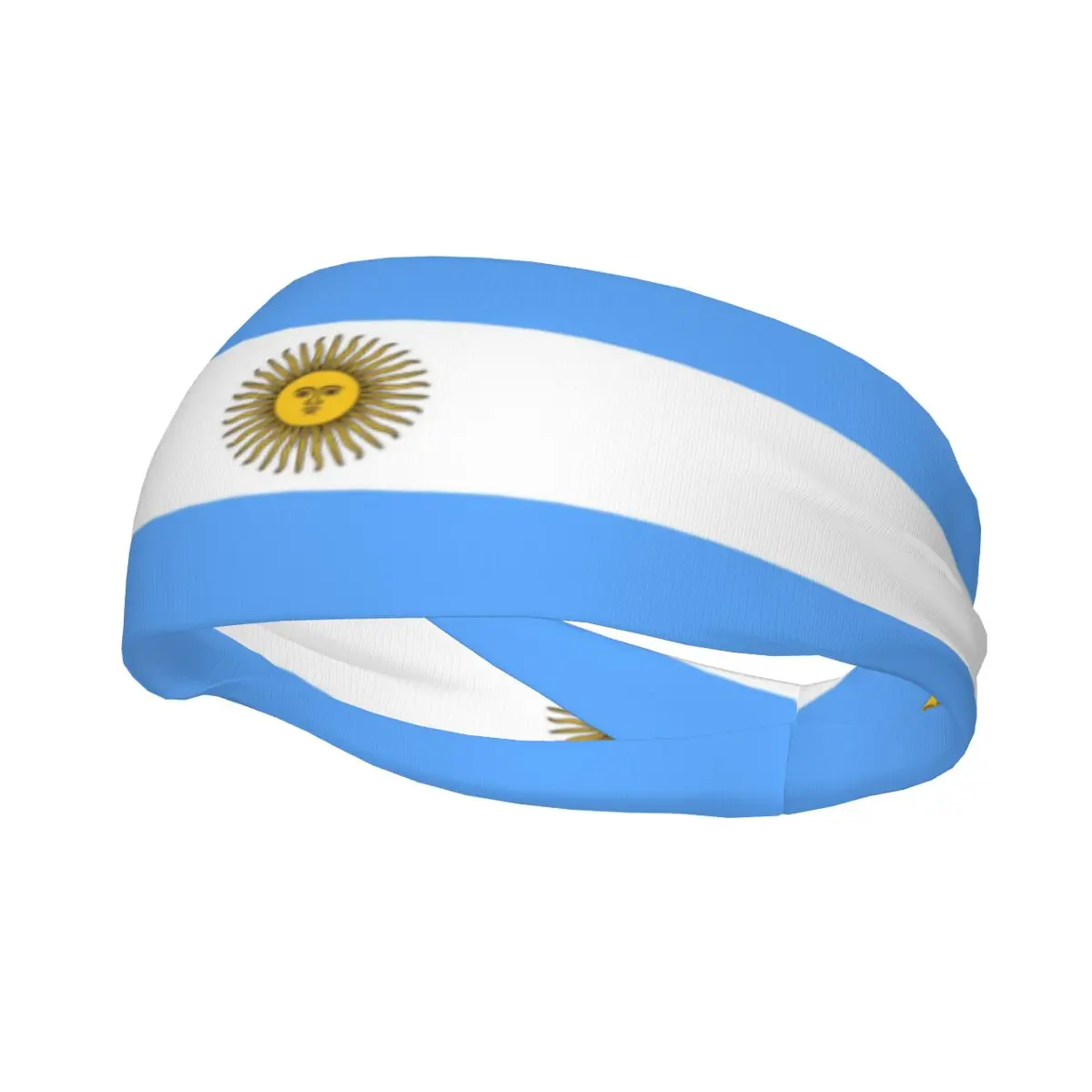 Headband Argentina Flag Headwrap Hairband for Tennis Gym Fitness Headwear Hair Accessories