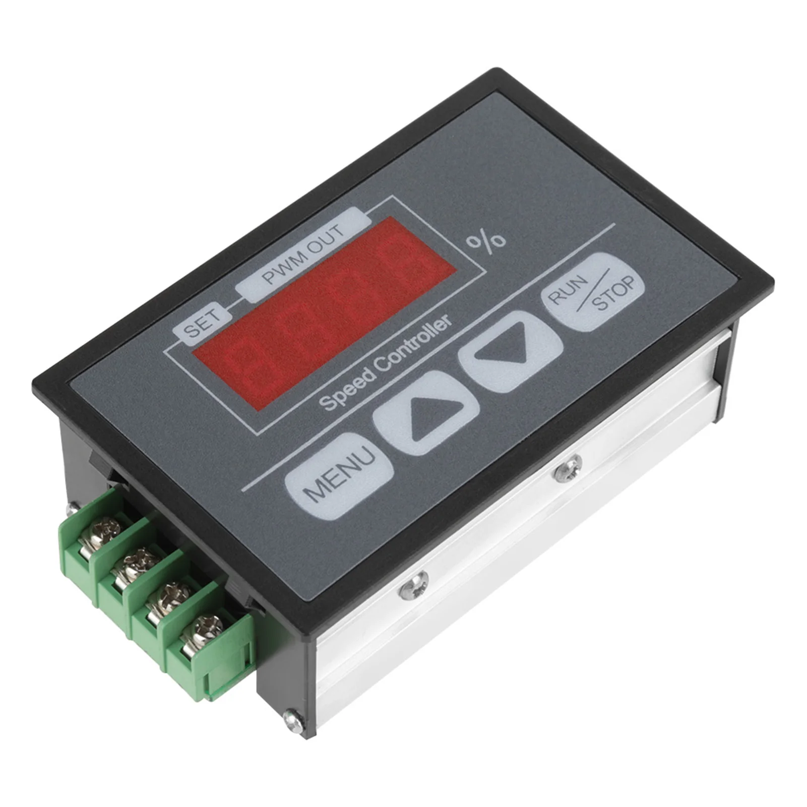 PWM speed controller, 6-60V Digital Display Percentage Tachometer DC Motor Slow Start and Stop Speed Controller