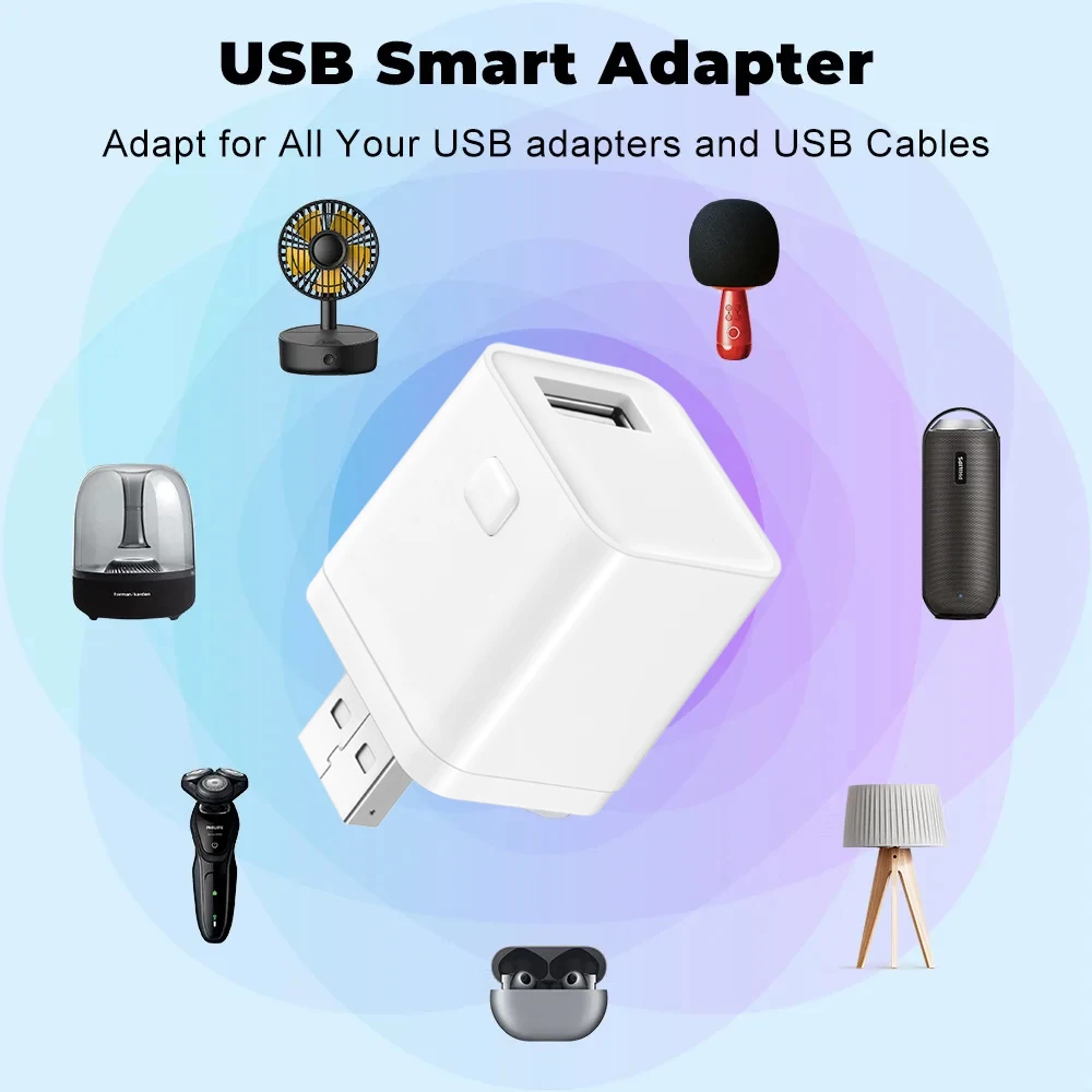 Tuya Smart WiFi/Zigbee Micro 1 2 3 USB Adaptor Switch 5V Mini USB Power Adaptor Smart Life Control Via Alexa Google