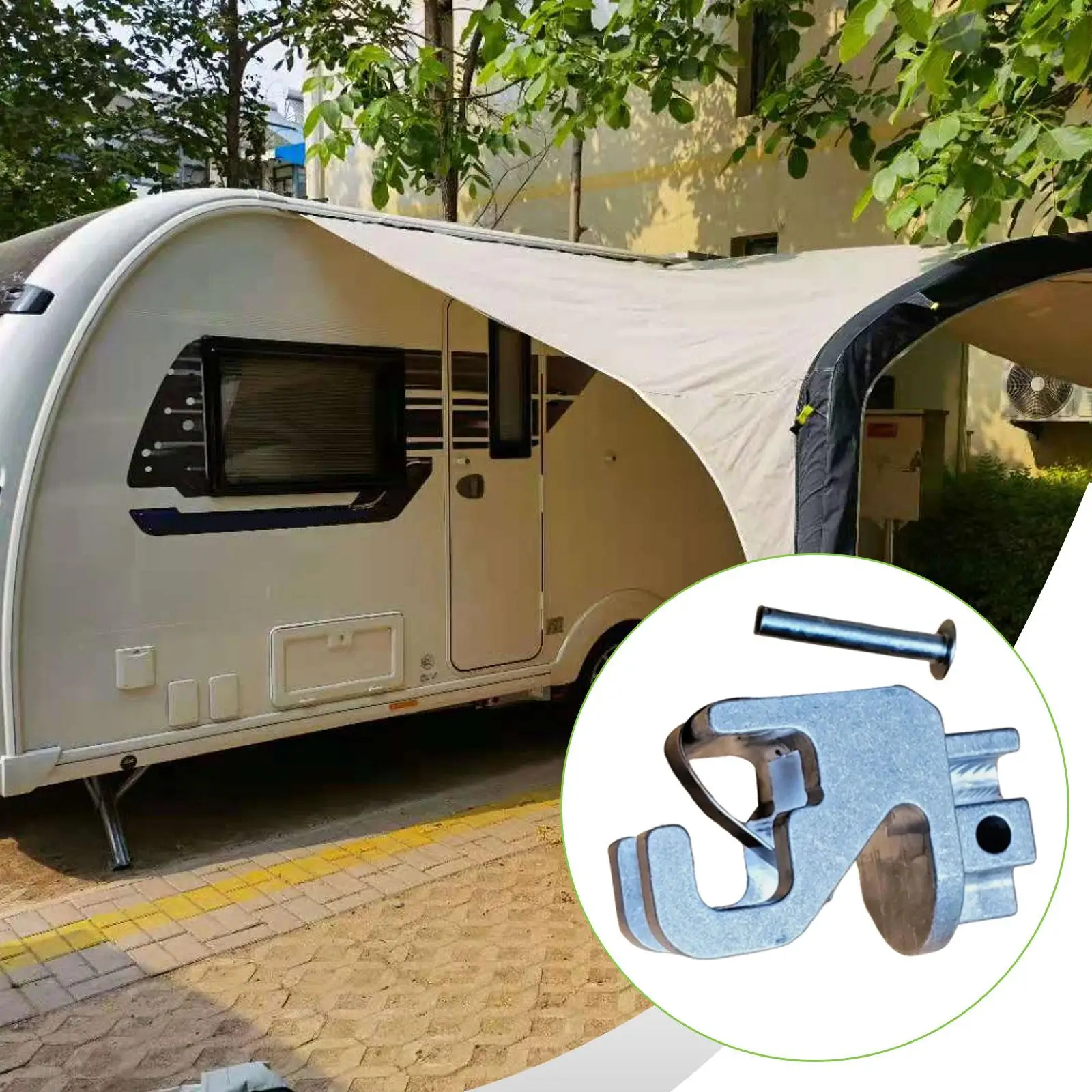 

RV Awning Lower Rafter Claw User Friendly CNC Machined Sturdy Satin Finished