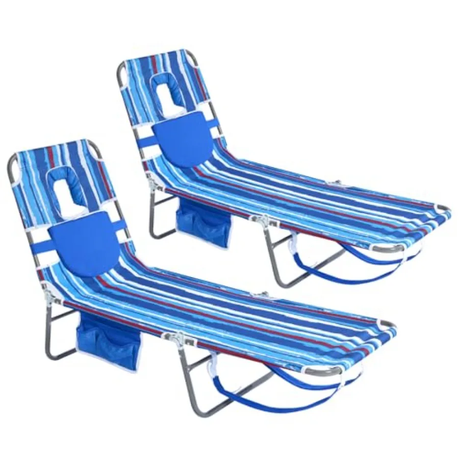 Beach Lounge Chair Backpack Reclining Beach Chairs Lay Flat…