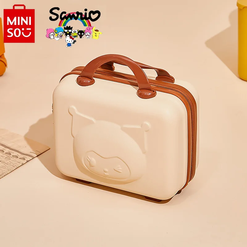 Miniso Kulomi 여성용 암호 여행 케이스, 패셔너블한 하이 퀄리티 수하물 가방, 다기능 휴대용 보관 가방, 2024 신상