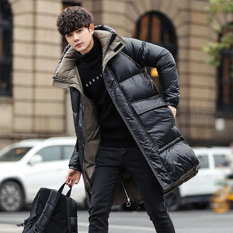 Down Jacket For Men Winter 2024 Luxury brand Fluffy Jacket Youth Student Puffer Coat Women With Hood Clothing Man Down Coat Long