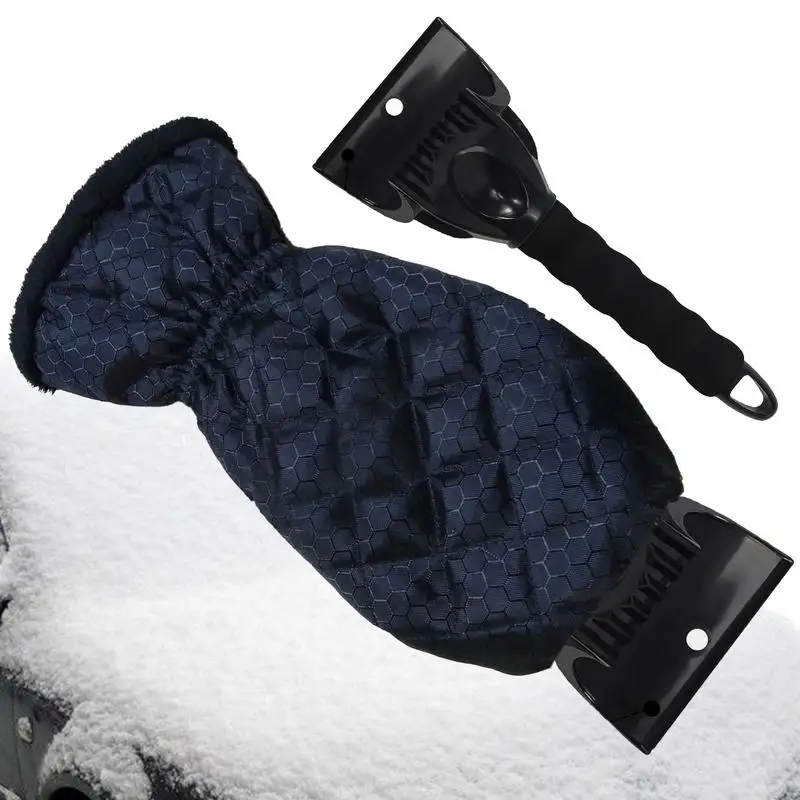 

1Set Car Windshield Ice Scraper Waterproof Gloves Snow Shovel Brush With Warm Gloves Snow Removal Tools For Car Cleaning