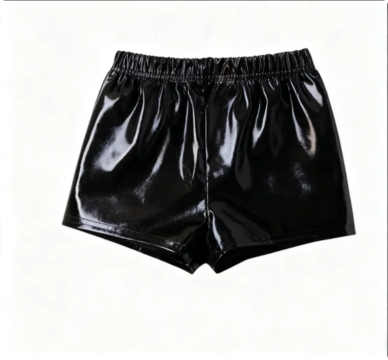 Damen Minihose Damenhose Damenhose Wet Look Shorts Brandneue Clubwear Kostüm Erotische Höschen Mode