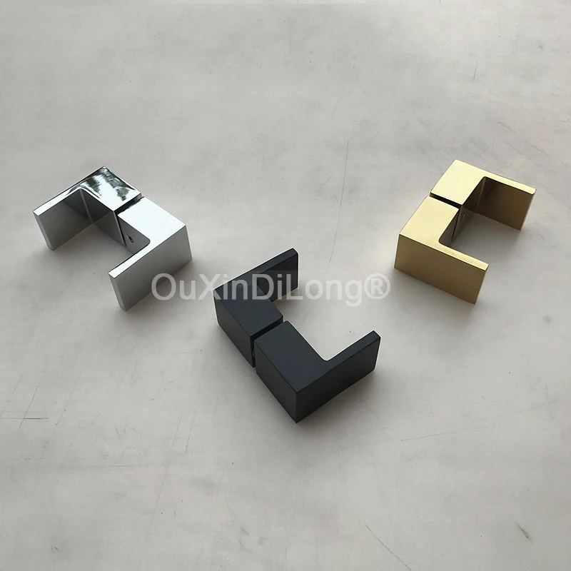 1PCS Solid Brass Single Hole Shower Room Handles Bathroom Glass Door Pulls Bathroom Door Small Knobs Hardware Gold/Black GF889