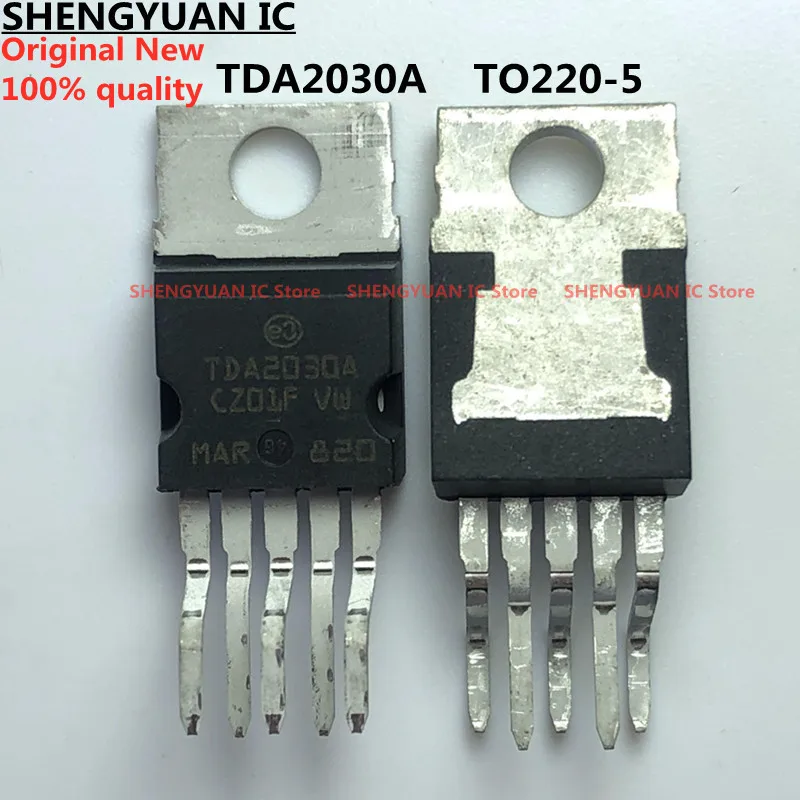 10 pcs/lot TDA2030A TDA2030 TO-220-5 Audio power amplifier 18W Hi-Fi AMPLIFIER AND 35W DRIVER quality 100% new imported original